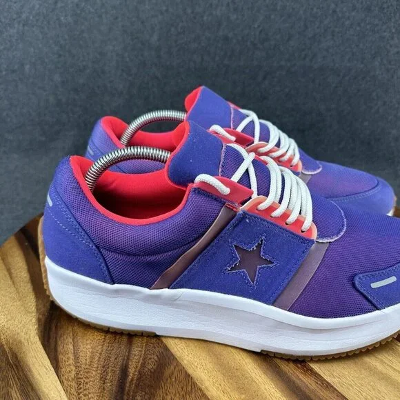 Men's Converse Run Star Ox Purple Pink 164291C Size 11 - Picture 3 of 12